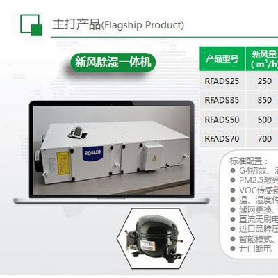 洛雷吊顶式中央新风系统--RFAD25 中央除霾新风系统