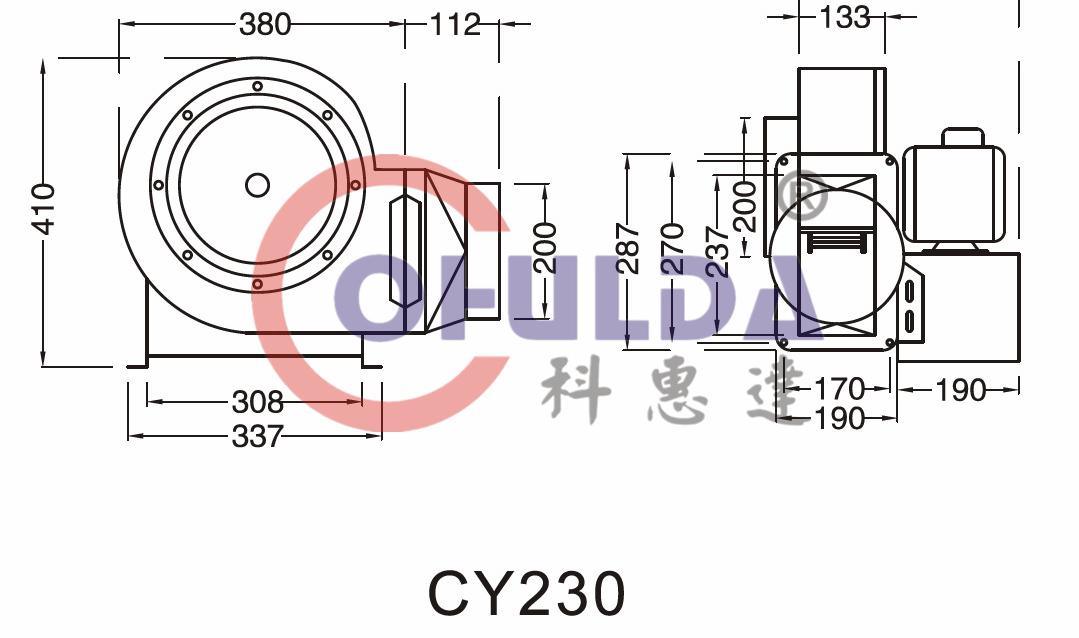 CY230尺寸图