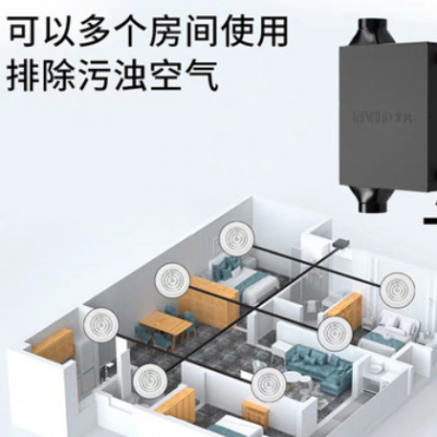 厂家直销新风系统管道风机静音送风机换气机家用厨房排风机排风扇图2